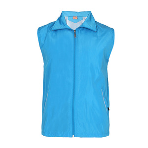 Outdoor Sports Vest Men Thin Stripe Detachable Hood Waterproof Workwear Team Building Engineering Vest - Product Image 1