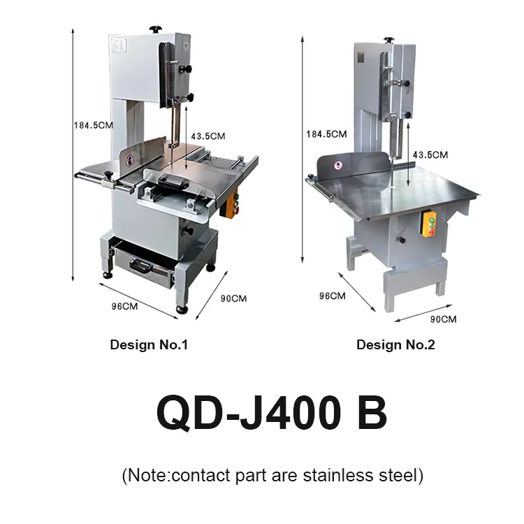 Automatic commercial/industrial bone cutter/meat band saw for cutting frozen meat bone and chicken