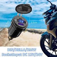 Prise murale USB 90W 12 volts, double chargeur USB 36W PD et QC3.0 18W pour camping-car, bateau, VTT, bus