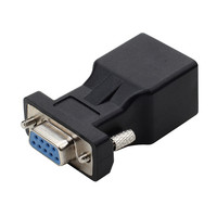 Convertisseur de port série DB9 vers RJ45, adaptateur 9 broches mâle/femelle RS232 vers port réseau