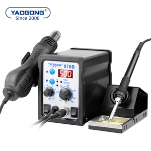Station de soudage numérique intelligente YAOGONG 878D 2-en-1 avec souffleur d'air chaud et fer à souder pour réparation de téléphones et dessoudage CMS - Product Image 3