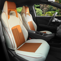 Nouvelle conception, housses de siège de voiture en cuir sur mesure, toutes saisons, coussin de siège auto complet pour BYD Seagull