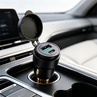 Prise étanche 12V/24V Din Hella pour charge rapide 3.0 chargeur USB et adaptateur d'alimentation de type C pour moto BMW