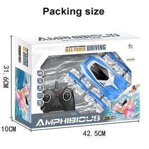 Montre à double mode avec détection de gestes, télécommande, voiture cascadeuse, jouet amphibie, voiture radiocommandée 360 rotation, voiture pour enfant avec lumière - Product Image 5