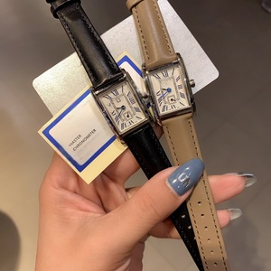 Montre de luxe haut de gamme, mouvement à quartz précis, style rétro léger et luxueux, bracelet en cuir de crocodile, boîtier en acier inoxydable, Longines. - Product Image 3