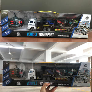 Camión de Ingeniería RC a <span class=keywords><strong>Escala</strong></span> 1/48 de 4 Canales con Plataforma y Remolque, <span class=keywords><strong>Juguete</strong></span> con Cargador y Batería de Iones de Litio Listo para Usar, Directo de Fábrica en China, BSCI - Product Image 5