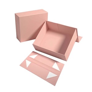 กล่องของขวัญพับได้ พิมพ์โลโก้สีตามสั่ง สำหรับน้ำหอมและเครื่องสำอาง ย่อยสลายได้ ผิวด้าน ปิดด้วยแม่เหล็ก - Product Image 1