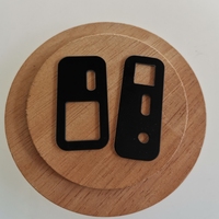 Panneau de protection d'appareil photo en verre trempé, imprimé en sérigraphie noire, usiné avec précision