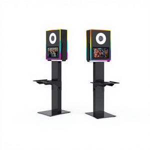 Machine photomaton intelligente à écran tactile de 13,3 pouces, lampe flash adaptée aux appareils <span class=keywords><strong>photo</strong></span> reflex numériques, photomaton selfie, angle de tête réglable, photomaton de fête - Product Image 1