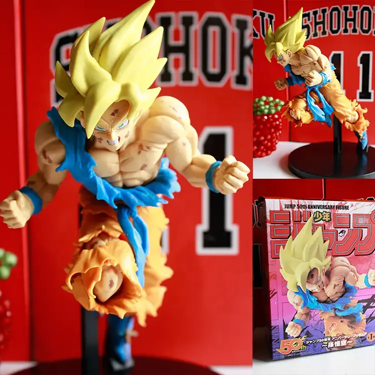 Figura Popular personalizada de Anime, modelo de pelo amarillo, juguetes de decoración, colección de regalos, figuras de acción