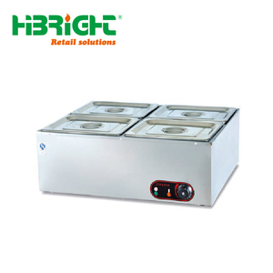 Calentador de alimentos para buffet de mesa comercial Showcase 1/2/3/4 Capacidad de sartén con tapa para uso en catering - Product Image 6