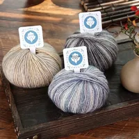 50g teint fil de coton tricot à la main anti-boulochage OE Technics Chenille fil boule peigné