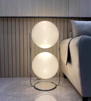 Lampe sur pied artistique postmoderne E26/E27 à hauteur réglable en fer et acrylique pour salon, chambre à coucher, lampe de table