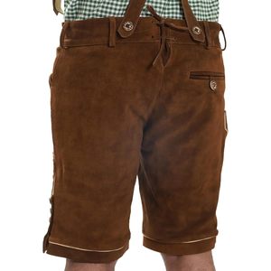Lederhosen authentiques pour hommes, shorts en cuir véritable, tenues d'Oktoberfest, vêtements traditionnels allemands, longueur courte pour hommes - Product Image 5