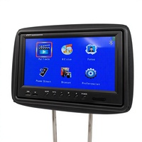 Monitor de Reposacabezas de Coche de 9 Pulgadas, Sistema de Entretenimiento Universal para Asientos Traseros con Pantalla LCD RGB, 2 Entradas de Video USB, 1 Año de Garantía