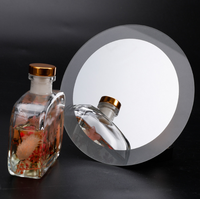 Miroirs en verre concaves de maquillage cosmétique grossissant rond du fabricant professionnel 2X 5X 7X 10X tailles de coupe caractéristiques personnalisées