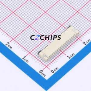XW0520012-320R-001 FFC/FPC Connector SMD,P=0.5mm,Horizontal Mount Connector Flip Cover Type Bottom Contact 32P 0.5mm - Product Image 2