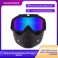 Lunettes de cyclisme et de moto en stock Harley Vintage Factory Lunettes de course tout-terrain pour l'équitation en plein air, le ski et le visage