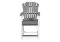 Chaise Adirondack moderne HDPE imperméable pour l'extérieur-Cour extérieure meubles de parc et de jardin chaise de bar chaise haute de bar