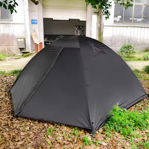 Carpa de Camping de Poliéster Negra, Doble Capa, Impermeable, Portátil y Plegable para Senderismo - Product Image 5