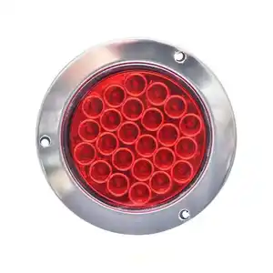 DC12V 24V 24 led lampada a led rotonda per veicolo per camion fanale posteriore 4.8W colore rosso/giallo/bianco