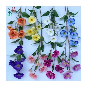 High Quality 6-Head Butterfly Flower Photography Landscape Design Silk Flower Home Decoration Layout And Artificial Flowers