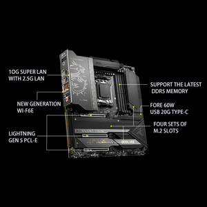 เมนบอร์ด AM5 <span class=keywords><strong>MSI</strong></span> MEG X670E GODLIKE รองรับ AMD Ryzen 7000ซีรีส์ใหม่ - Product Image 2