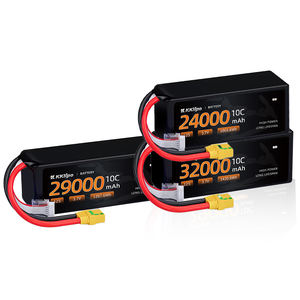 סוללת ליתיום-פולימר KKLIPO 300Wh/kg בעלת קיבולת גבוהה ועמידות לאורך זמן 24000mAh 12S לרחפנים, סוללת ליפו 12 תאים 32000mAh - Product Image 1