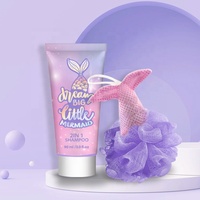 Nettoyant pour le corps personnalisé spécial et éponge de bain sirène pour les enfants de nouveau design promotionnel ury