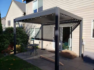 Pérgola Inteligente de Aluminio con Persianas Ajustables Motorizadas, Impermeable y Ecológica para Balcón o Patio, Tamaños Personalizables - Product Image 3