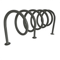 Support à vélos en spirale, support à vélos en métal circulaire, support à vélos en spirale, support à vélos en acier, grand support à vélos