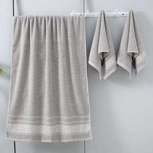 Tinh khiết bông Jacquard khăn Set dày nhanh chóng-khô khuôn mặt và khăn tắm cho nhà hoặc khách sạn sử dụng thấm quá trình dệt - Product Image 6