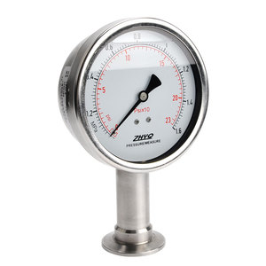 Китайский манометр из нержавеющей стали SS304 с антикоррозийным покрытием, с креплением Tri-Clamp, диапазон 0-2 МПа, точность 1,6% от полного диапазона - Product Image 1