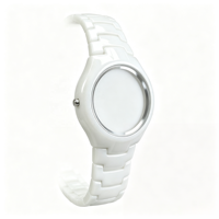 Ensemble de boîtier de montre en céramique blanche de luxe |   Bracelet en céramique monobloc |   Composants de montre résistants aux rayures pour montres de mode et de cérémonie
