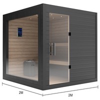 Villa d'extérieur en bois massif avec design moderne en pruche canadienne Appartement Sauna Anti-Uv Caractéristique Bringlight Marque 1 an de garantie Plug