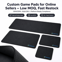 Manette de jeu personnalisée, plusieurs options de tissu, développement de tissus sur mesure, base en caoutchouc antidérapante, vente en gros OEM USA