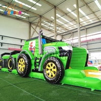 Winsun Parcours d'obstacles gonflable Tracteur 17m, Jeux sportifs, PVC ignifuge et étanche, Installation facile, Certifié CE, Sans plomb