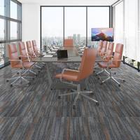 Pp 50x50 Carreau de moquette de bureau commercial Carreaux de moquette modulaires en PVC pour bureau commercial Usine OEM
