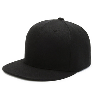 Unisex Baseball Cap Black Twill <b>Flat</b> Brim Breathable Sun Shading Sport <b>Hat</b> - Product Image 4