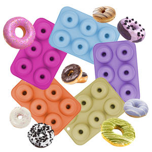 Moule à donuts de qualité alimentaire pour la maison, 6/8/18 cavités, en silicone, pour la cuisson de gâteaux et de donuts, résistant à la chaleur, moule à donuts au chocolat de qualité supérieure - Product Image 5