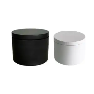 Lata de Metal perfumada con cera de soja para regalo de boda, contenedores dorados de 4Oz, 8 Oz, 16Oz, vela sin costuras decorativa para Navidad, venta al por mayor