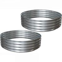 Bestseller Verzinktes Ovales Stahl-Metall-Gartenbeet Pflanzkasten-Set für Gemüse/Blumen/Kräuter