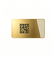 Carte de visite professionnelle en métal NFC plaqué or, gravée au laser et à impression creuse personnalisée, la plus vendue, imprimable