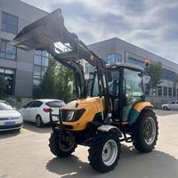 Tracteur agricole multifonctionnel 4x4 de 50 ch avec chargeur frontal et accessoires en option