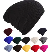 2022 2022 Wholesale Custom Unisex Blank 100% Acrylic Plain Knit Cuffed Beanie Hat For Women And Men