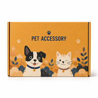 Boîtes d'expédition en carton ondulé personnalisées, écologiques et réutilisables, avec finition brillante/mate, impression offset pour accessoires pour animaux de compagnie, expédition e-commerce