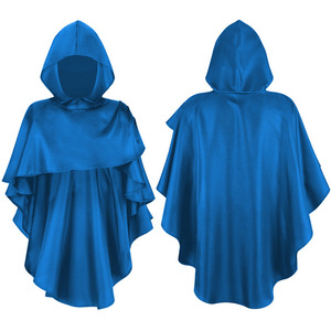 Gros Adultes Médiéval Chevalier Pull À Capuche Wrap Cape Vampire Assistant Gothique Costume pour Performance Sur Scène - Product Image 6
