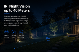 Caméra IP <span class=keywords><strong>Hikvision</strong></span> DS-2CD3046G2H-LIU/SL 4MP AcuSense couleur intégrale avec détection humaine et de véhicules, alarme audio et lumineuse, caméra PoE - Product Image 5
