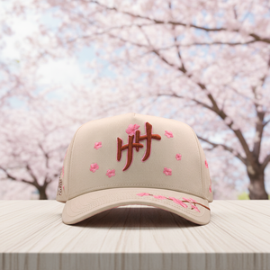 Casquette de baseball personnalisée avec logo brodé <span class=keywords><strong>Poisson</strong></span> Koi, boucle réglable, motif Fleur de Cerisier Tenzakura Heaven, vente en gros - Product Image 2
