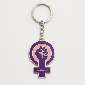 Porte-clés personnalisés pour femmes, symboles d'empowerment, pendentifs, cadeaux promotionnels, souvenirs, porte-clés féministes - Product Image 3